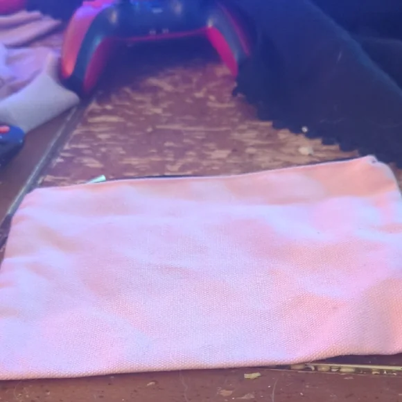 Pink Pouch with Red Text - Picture 3 of 4